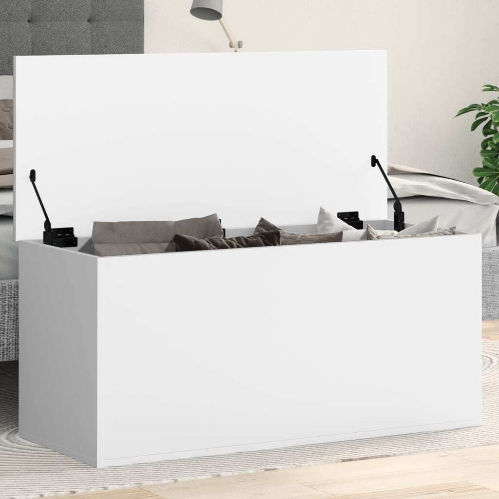 vidaXL Truhe Weiß 100x42x46 cm Holzwerkstoff Produktbild 1