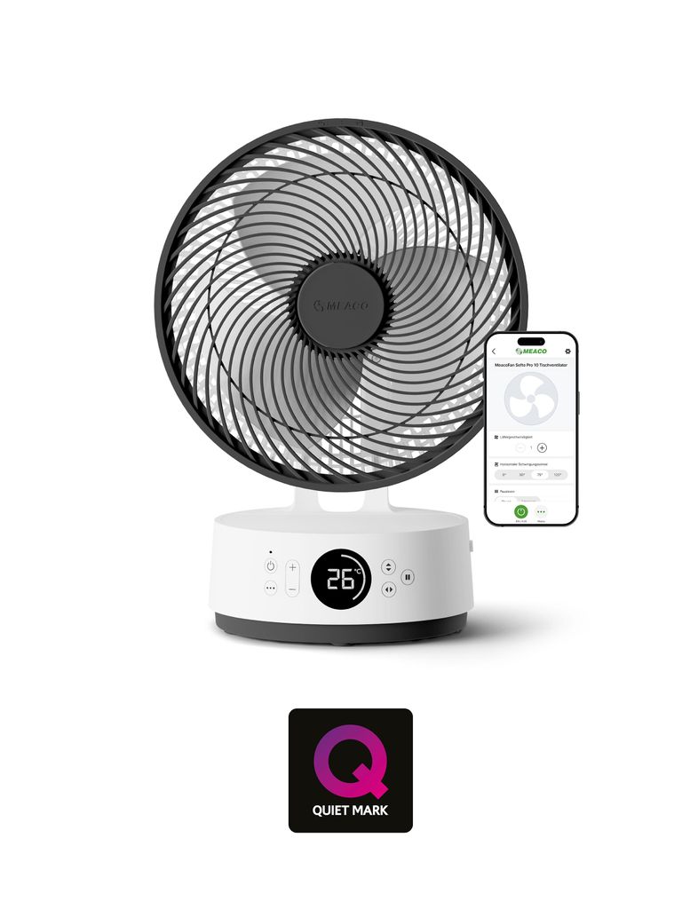 MeacoFan Sefte® 10 Pro – stolný ventilátor na batériu, Obrázok produktu 