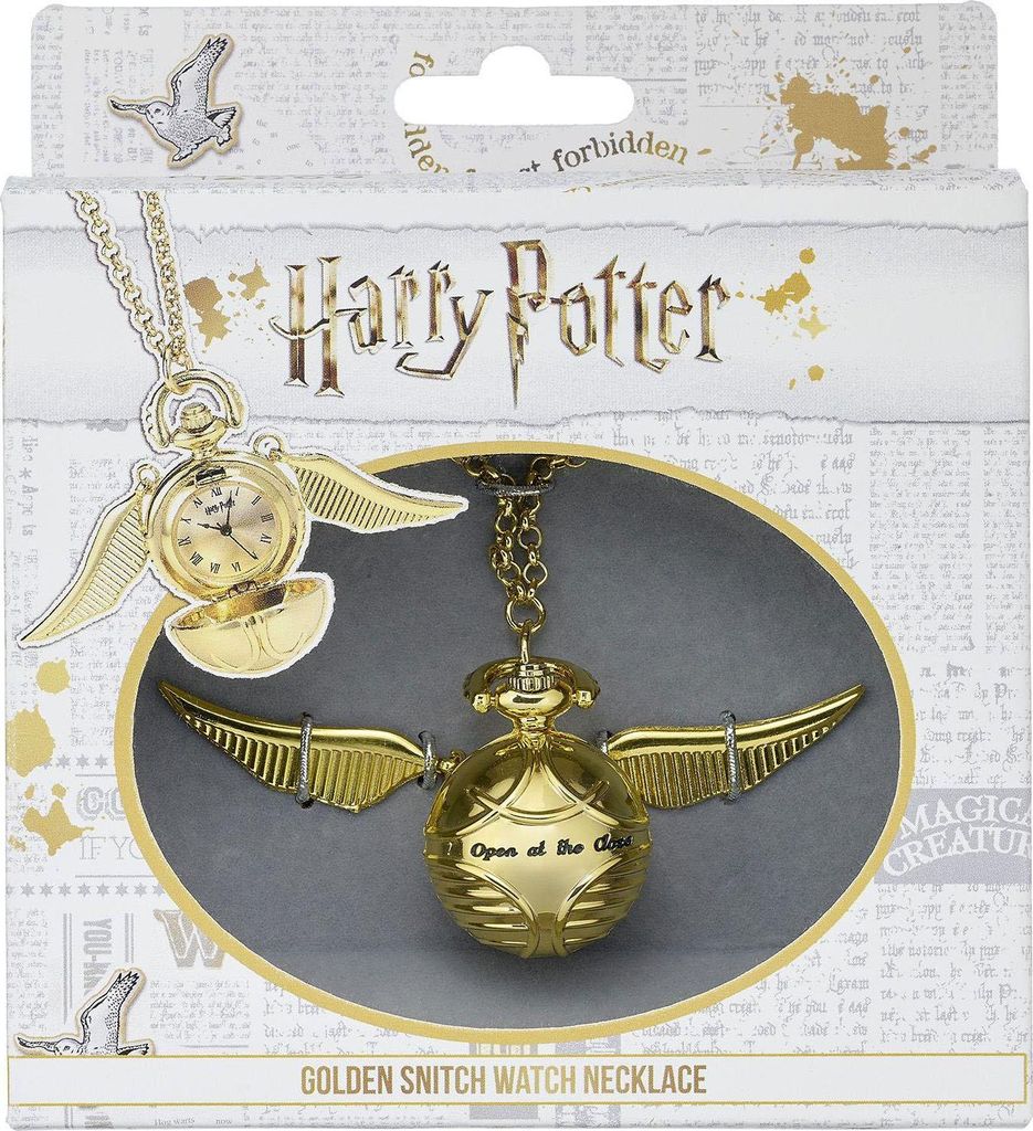Harry Potter Collier avec montre Golden Schnatz (plaqué or) Image du produit 
