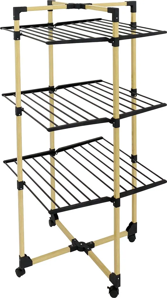 Étendoir à linge tour gain de place 30m bois pour petits appartements Willis