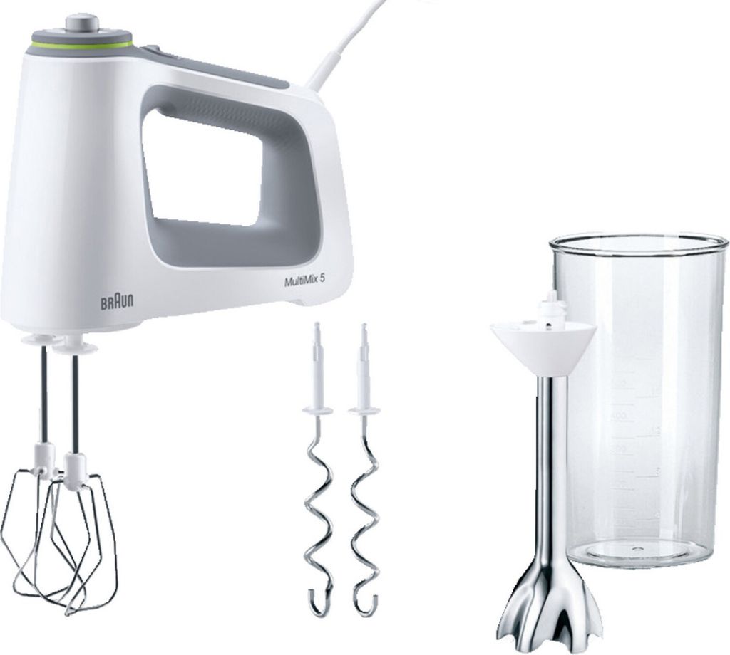 Braun Mixer Handmixer MultiMix 5 HM5107 SmartMix, weiß Produktbild 