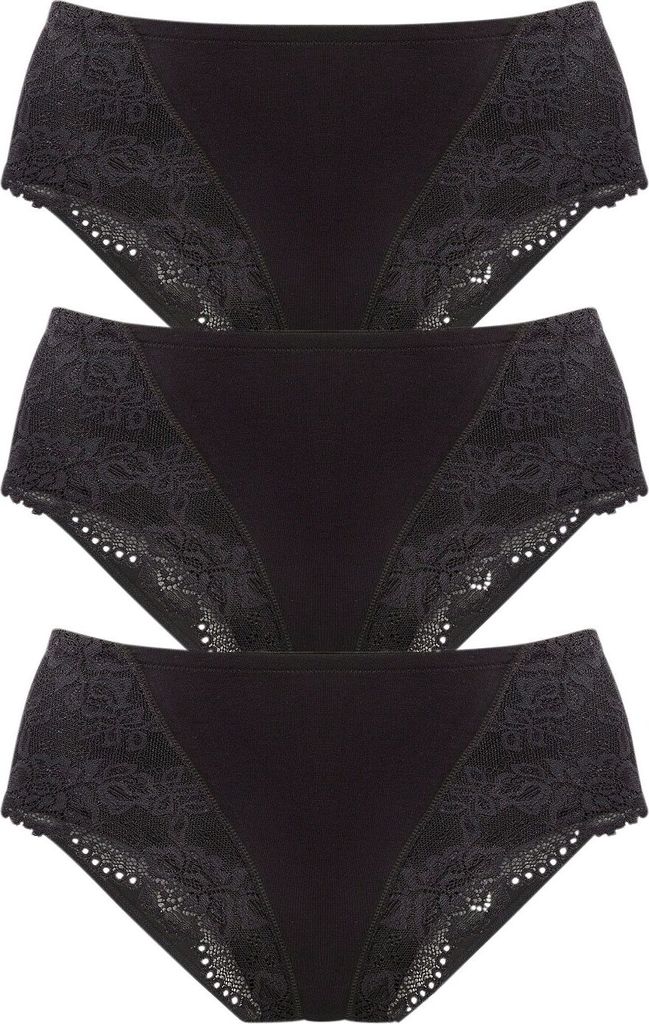 PETITE FLEUR Formslip 3 -teilig schwarz Größe 40/42