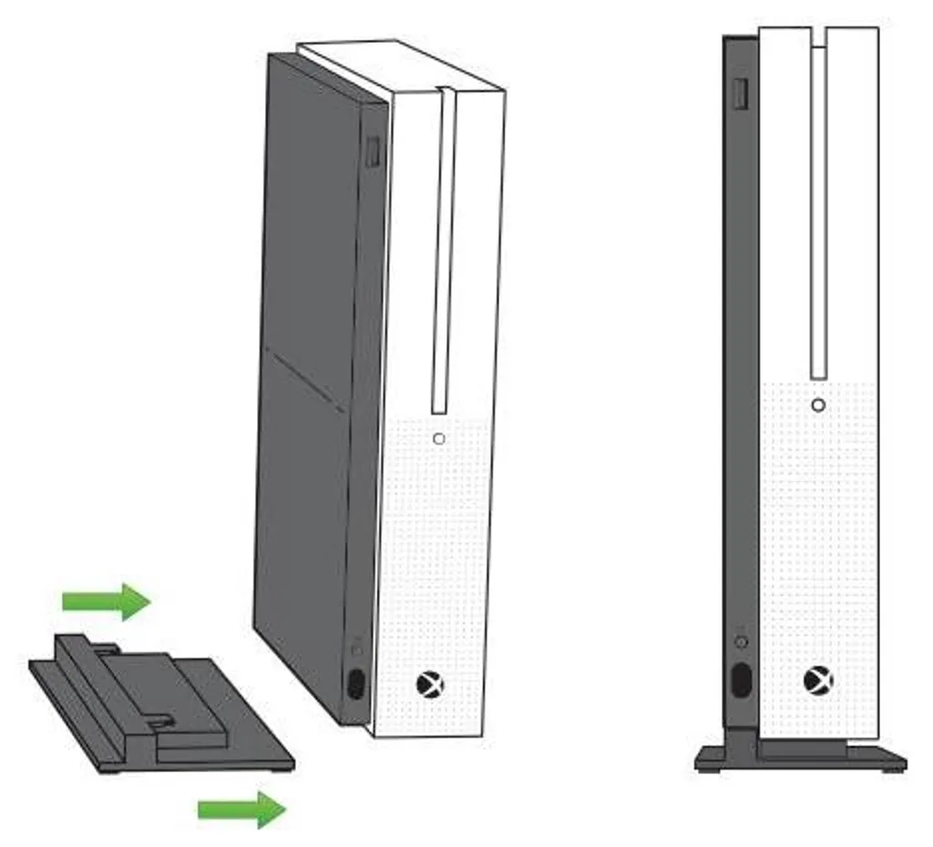 Support Vertical Xbox One S Gain de Place Pied pour Meuble TV Gaming