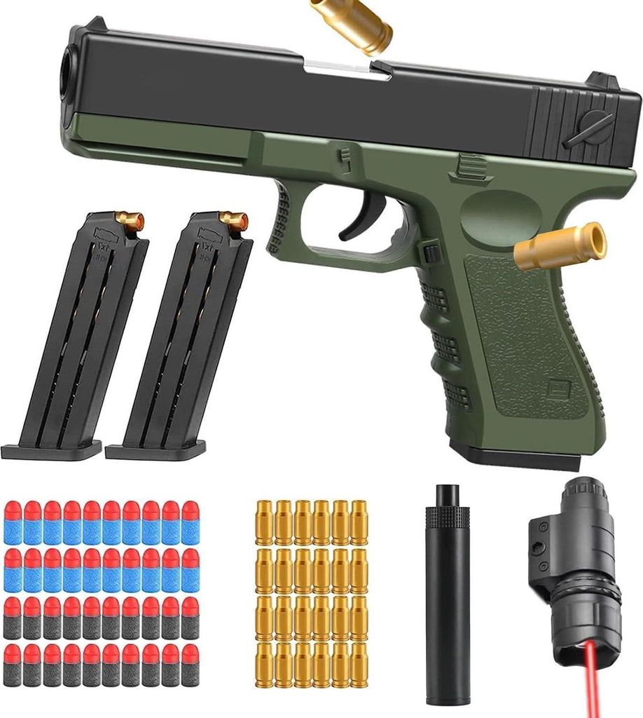 Schaumstoff Blaster Pistole Set Soft Bullets Produktbild 