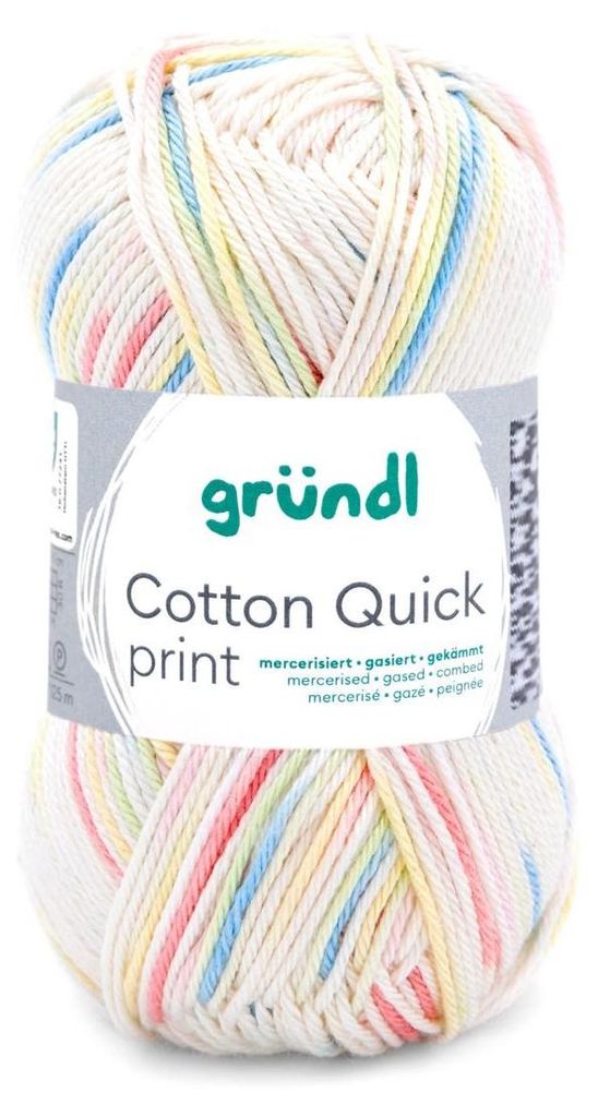 Gründl Baumwolle quick print,50g/125m,100% Baumwolle,Farbverlauf 198