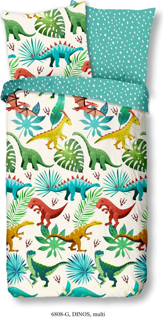 Biancheria da letto per bambini Good Morning con dinosauri Immagine del prodotto 