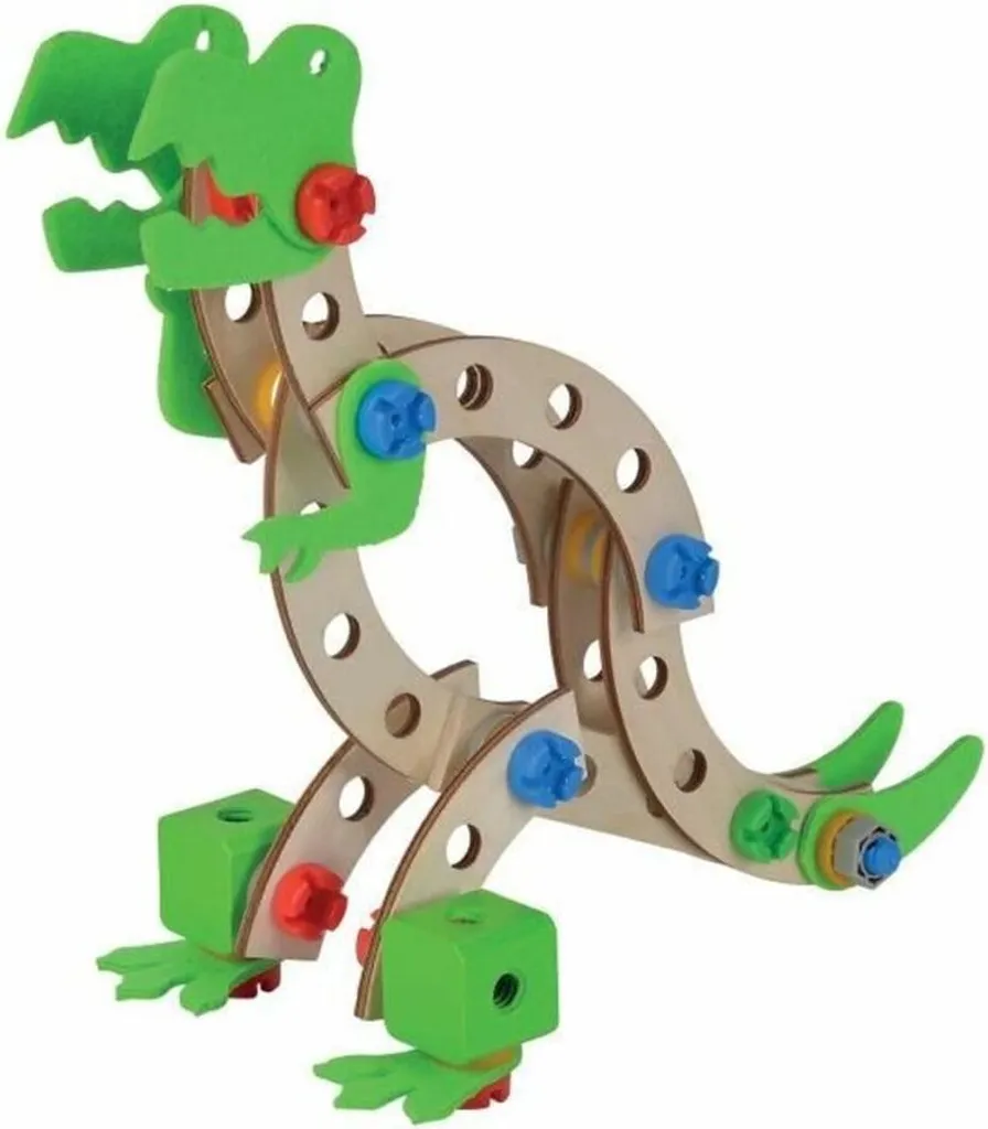 Jeu de construction bois 100 pièces Eichhorn - Blocs multi-couleurs - 6