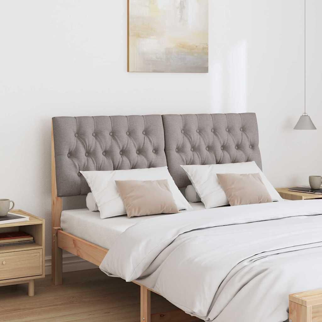 (Robust Möbel) Gepolstertes Kopfteil Taupe 135cm Massives Kiefernholz - CL967692 - Kopfteile