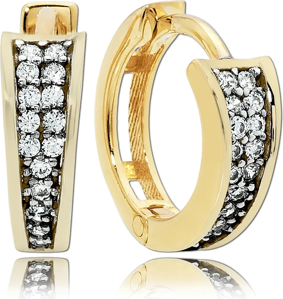Boucles d'oreilles or blanc 333 Balia : fini les allergies et l'oxydation