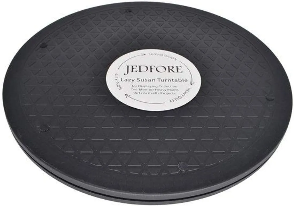 Plateau tournant 30,5 cm en acier robuste avec rotation fluide à 360°