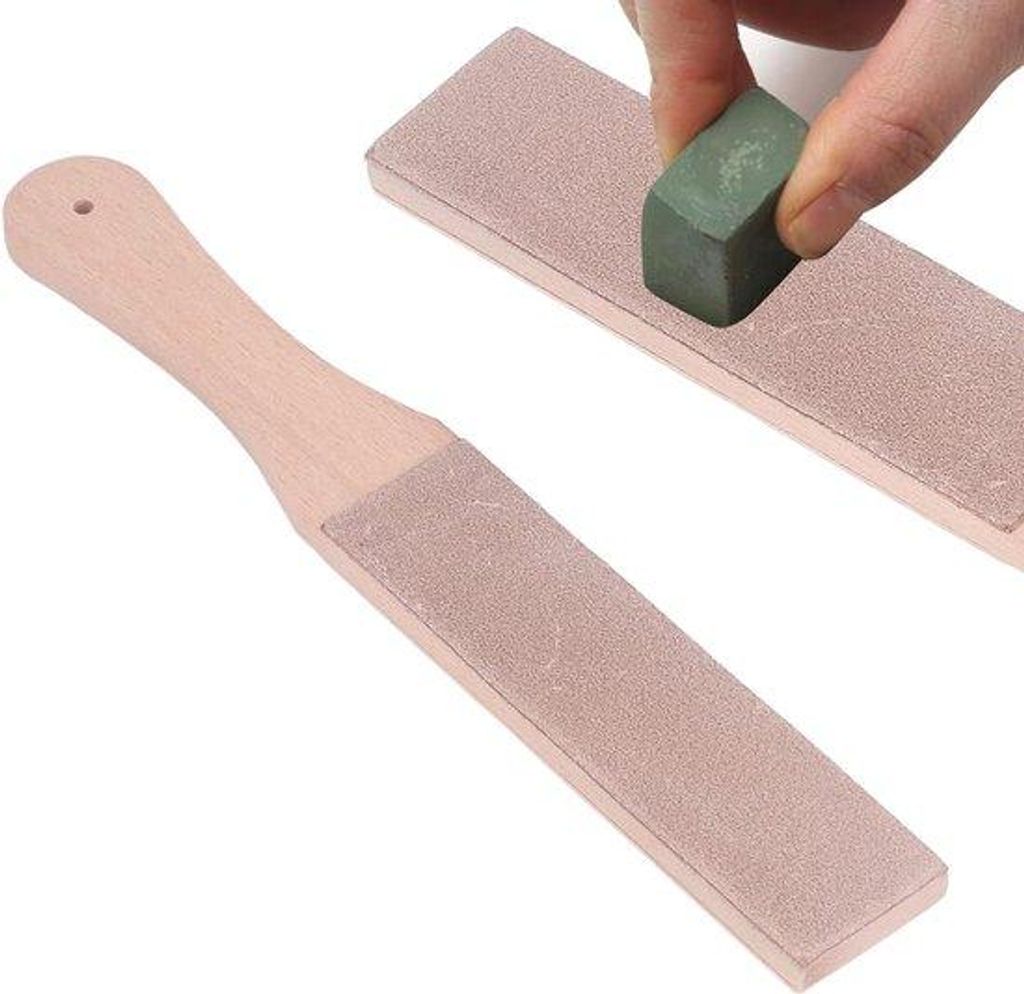 Doppelseitiger Lederband - Eichenholz Lederband - für Handwerker - Riemen für Schleifpapiere und Schleifmaschinen - Polieren mit