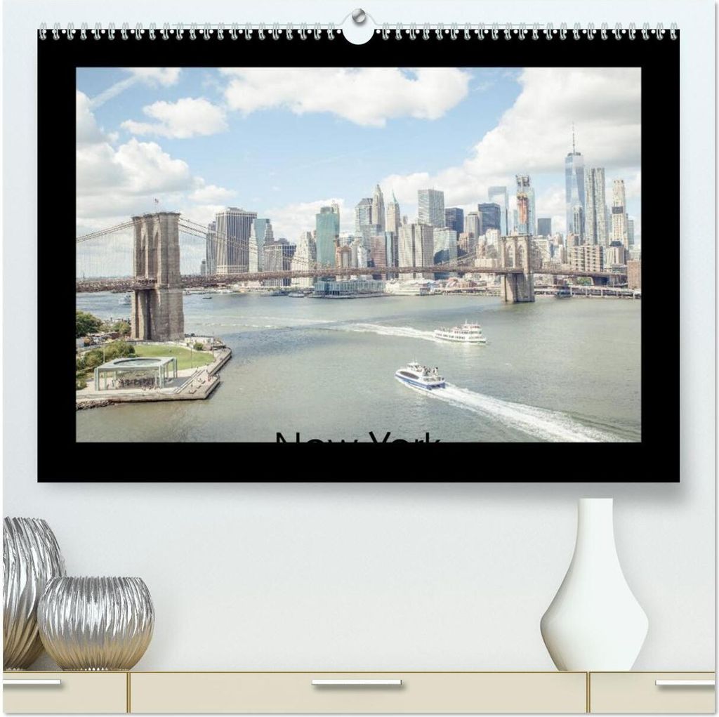 New York (hochwertiger Premium Wandkalender 2026 DIN A2 quer), Kunstdruck in Hochglanz