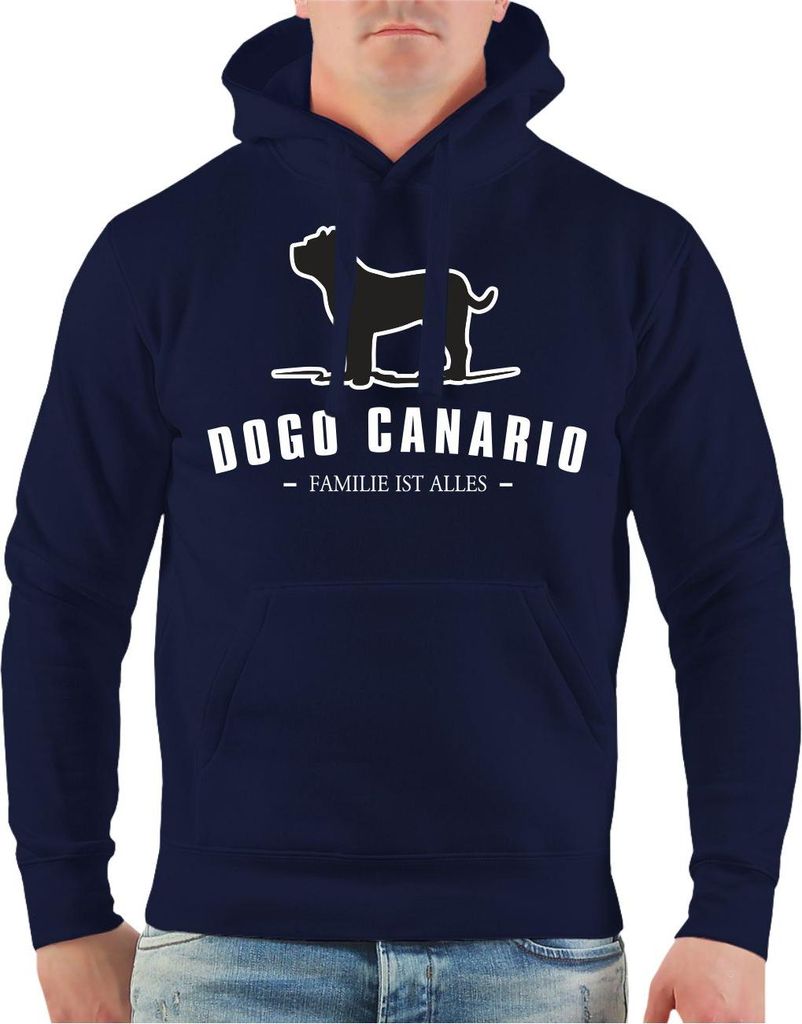 Herren Kapuzenpullover Dogo Canario - Familie ist alles