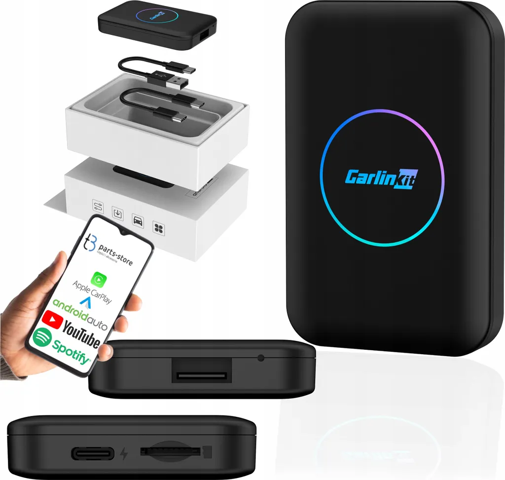 Fini les Câbles : Adaptateur Carlinkit 5.0 Pro T-Box LITE CarPlay Sans Fil
