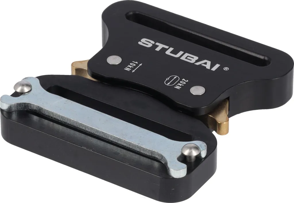 Boucle alu 10kN STUBAI avec réglage acier pour sangle large de 45 mm