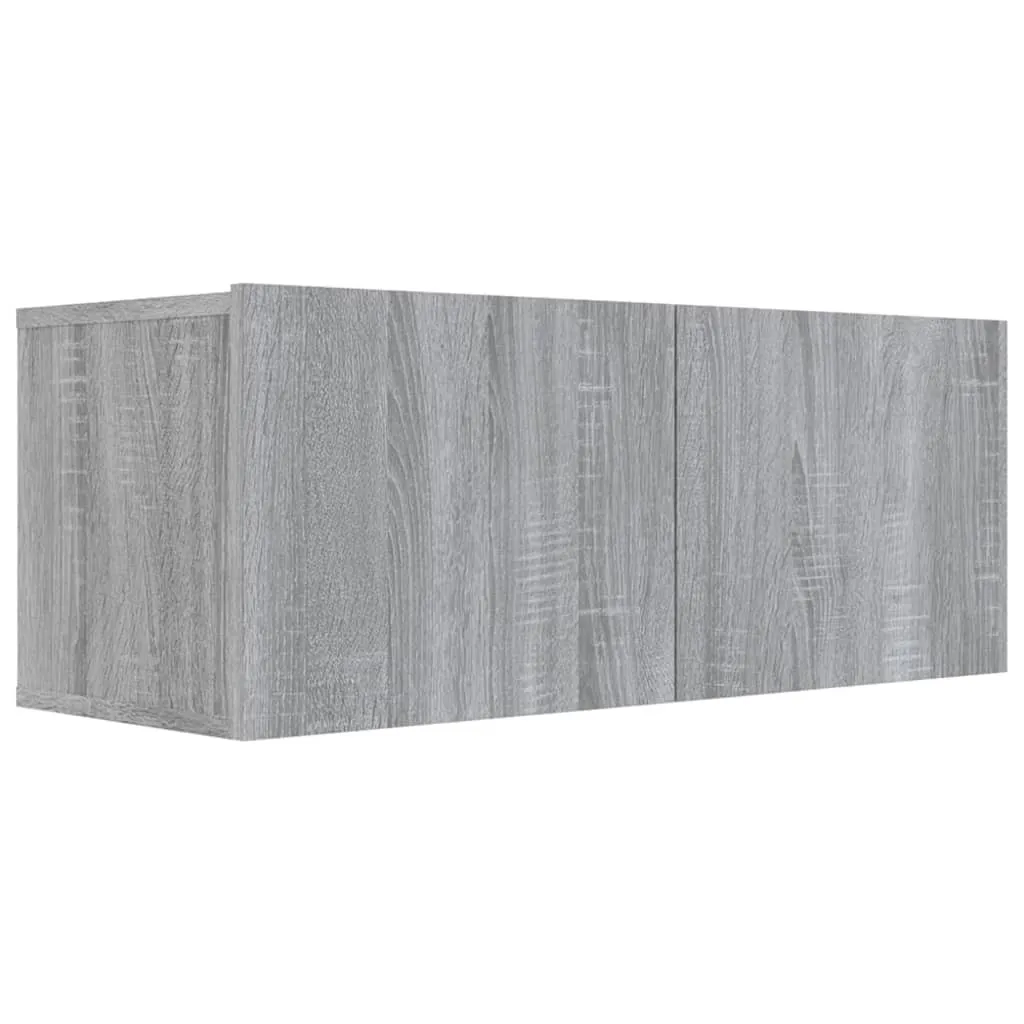 Mobile TV SYFAX Grigio Sonoma 80x30x30 Legno Multistrato Moderno