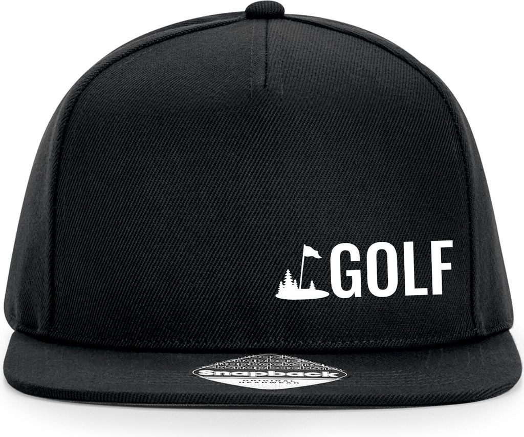 Huuraa Cappy Mütze Golf Schriftzug Black Polyester Snapback Kappe Geschenkidee