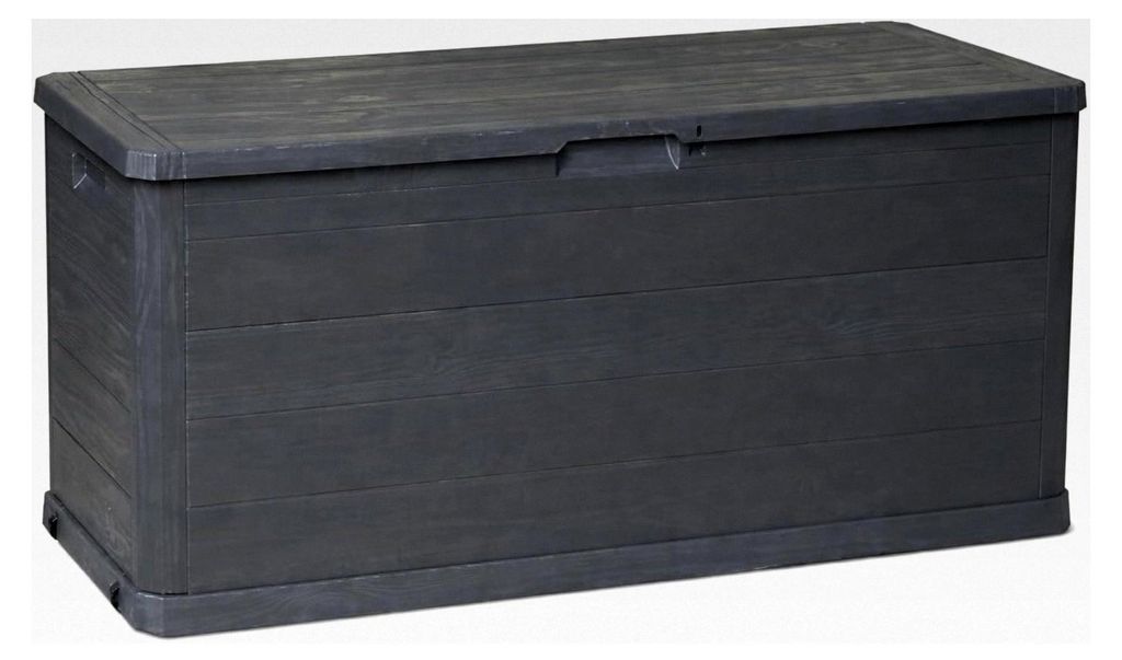 Kissenbox 280 Liter – Wetterfeste Aufbewahrungsbox für Gartenkissen und Gartenzubehör – Stabile Kunststoffkiste – Wasserabweisend und UV-be...