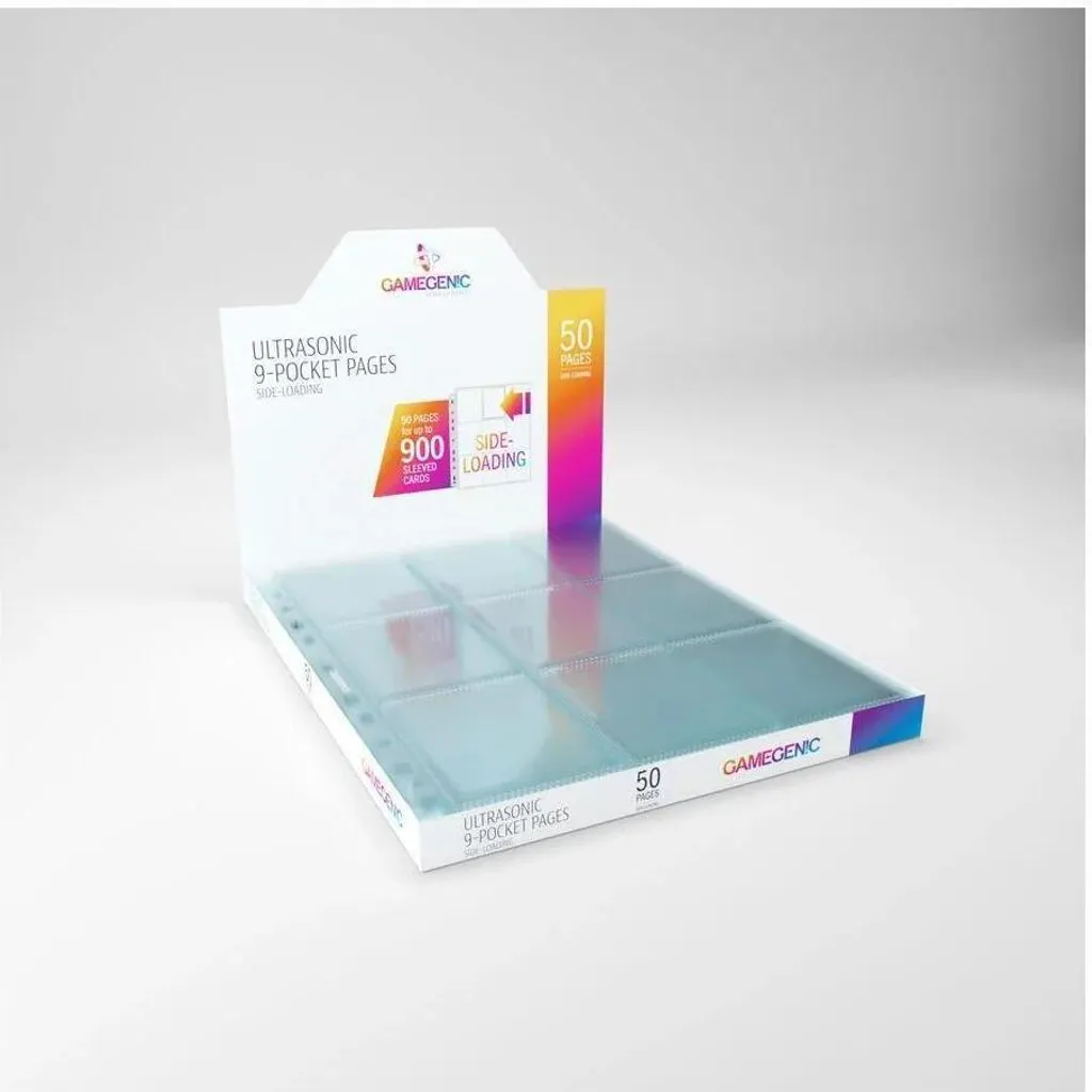 Ultrasons 9-Pocket Sideloader Pages pour cartes de collection - 50 pièces