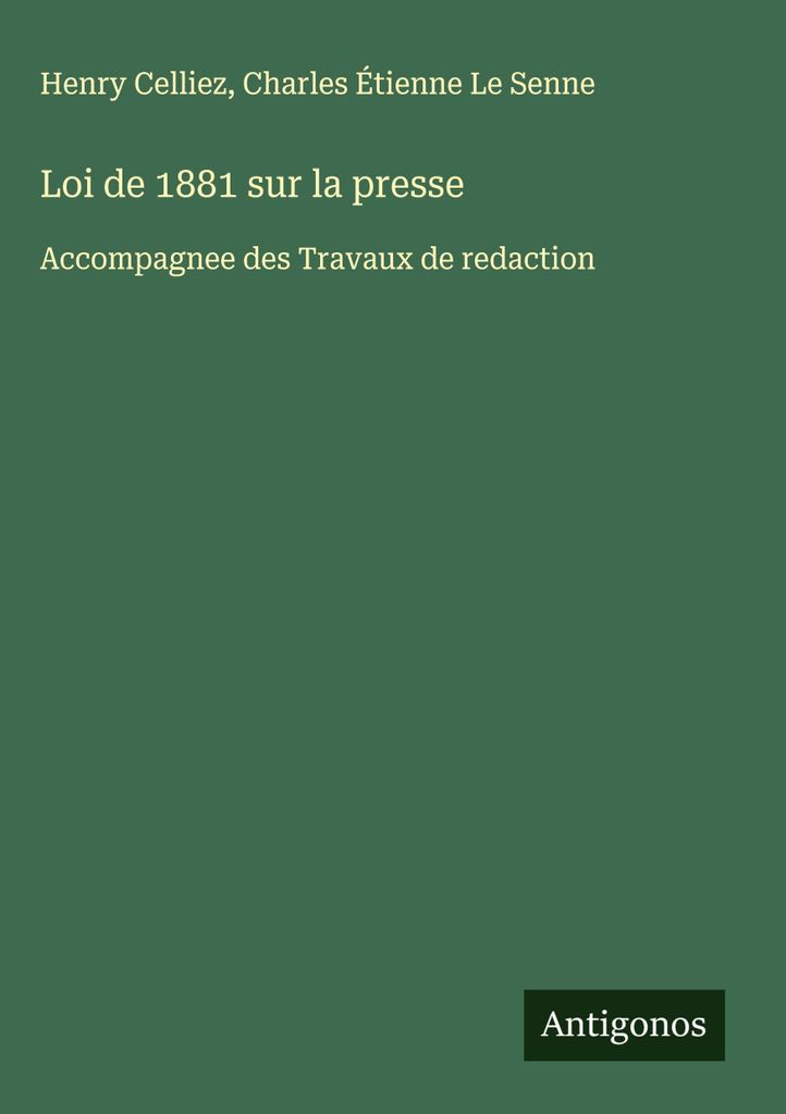Pressegesetz von 1881