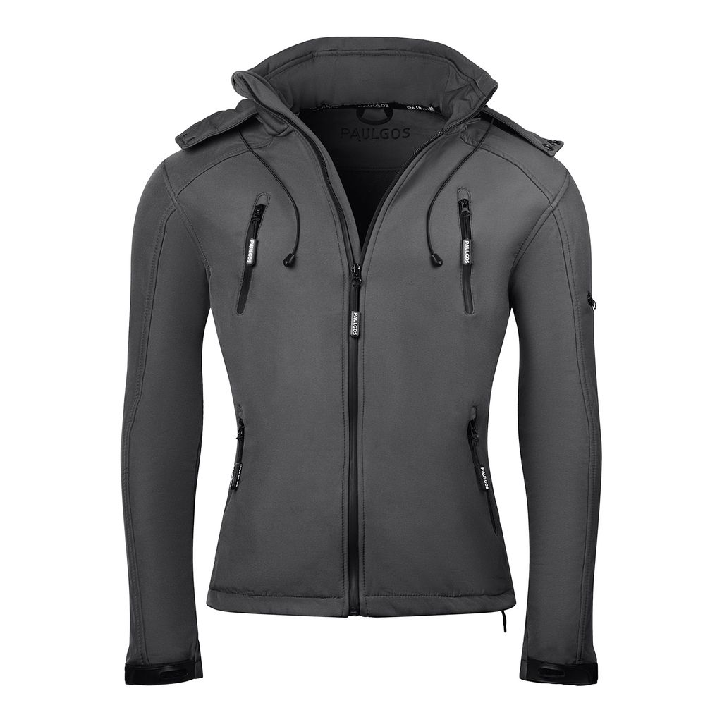 PAULGOS Herren Softshell Jacke Outdoor Funktionsjacke Freizeitjacke Gr. S-5XL