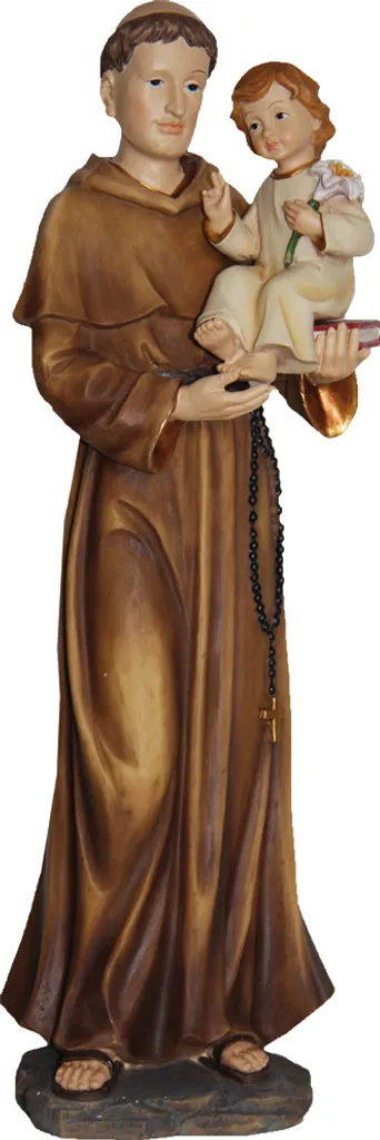 Statua Sant'Antonio FADEDA 41cm - Resina Alta Qualità Dipinta a Mano