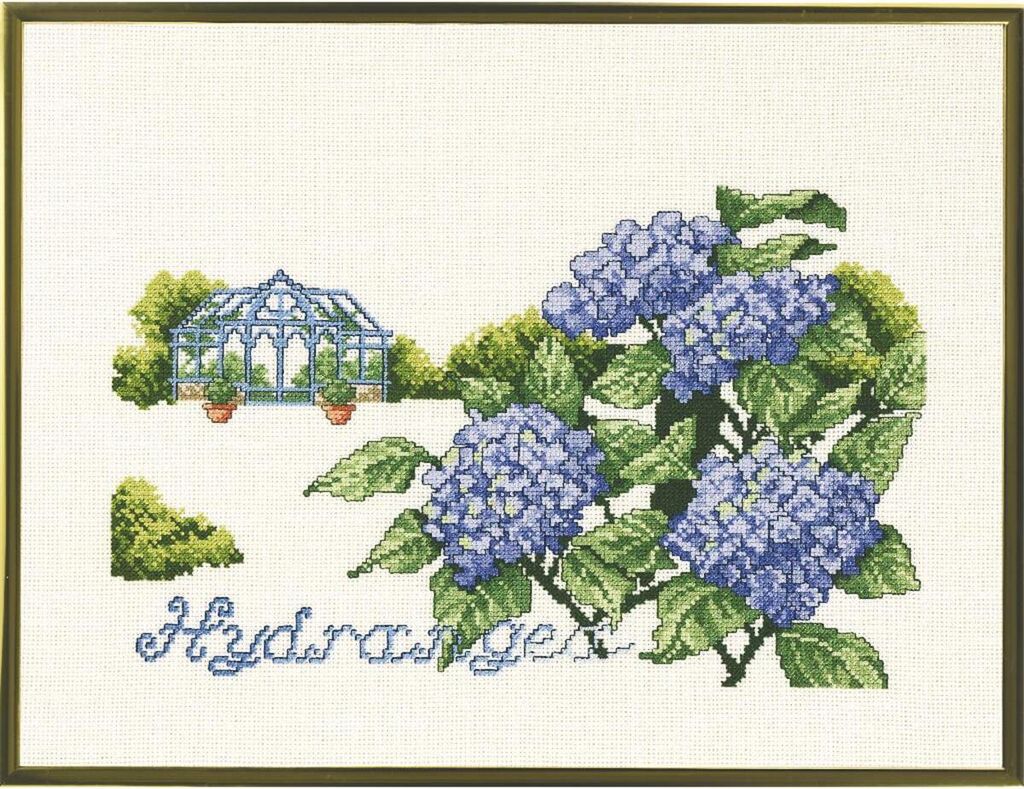 Eva Rosenstand Kreuzstich Set "Gewächshaus/Blumen", Produktbild 