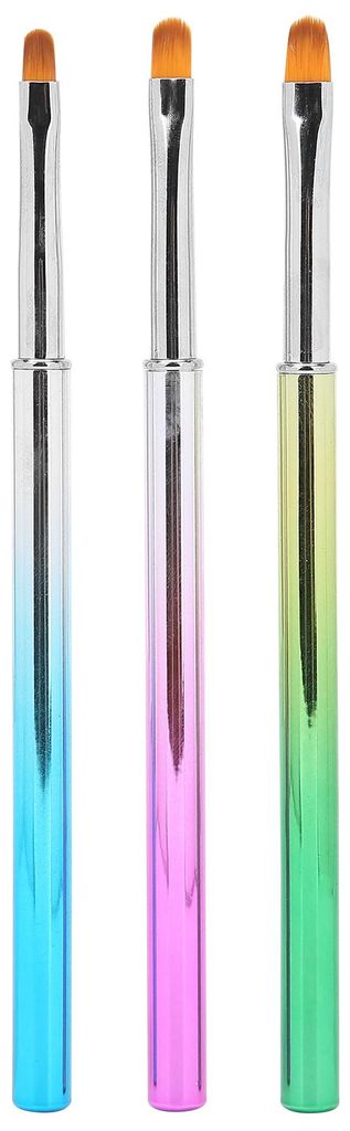 3er-Set Pinsel für Gesichts- und Körperbemalung, tragbar, ideal für Reisen, Nagelkunst, Zeichnen und Bastelarbeiten