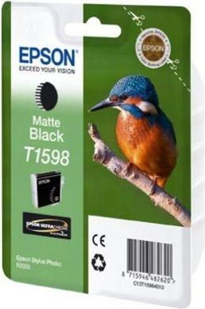 Epson T1598 Matte Black, Mattschwarz, Tinte auf Pigmentbasis, 17 ml, 1 Stück(e), 800 Seiten