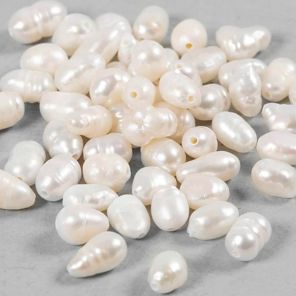 Perles d'eau douce véritables en mélange de couleurs pour créations DIY