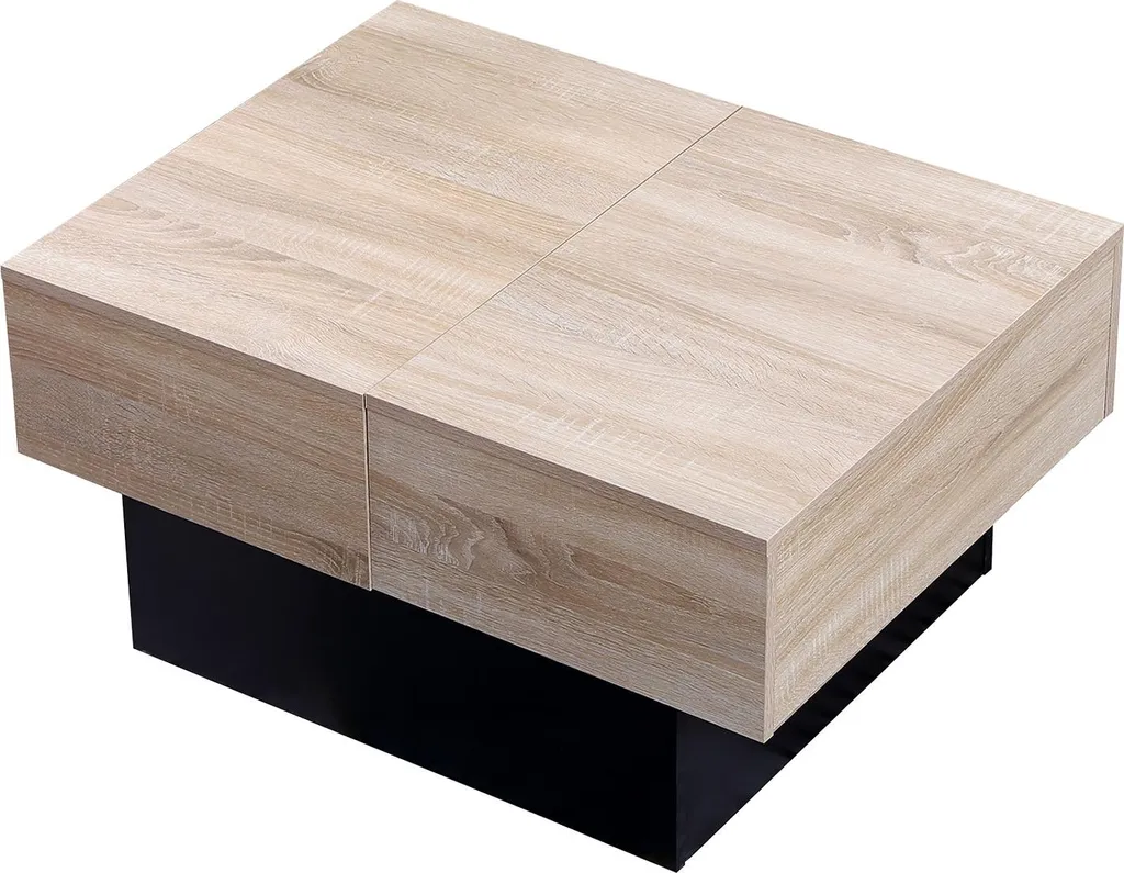 Table basse noire GRETA modulable pour apéritif - Idéale pour le salon