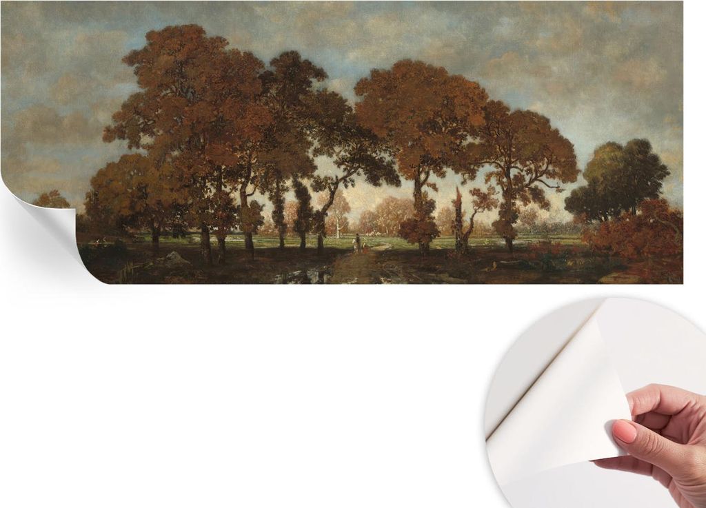 Selbstklebende Wandtapete - Dekorative Tapete für Wohnzimmer - Klebefolie für Wandbilder - Tapetenfolie für Wanddekoration - 208x146 cm - Idylli...