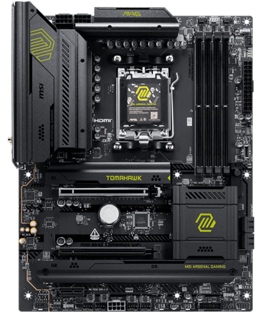 MSI MAG B850 TOMAHAWK WIFI, AMD, Gniazdo AM5, AMD Ryzen Zdjęcie produktu 
