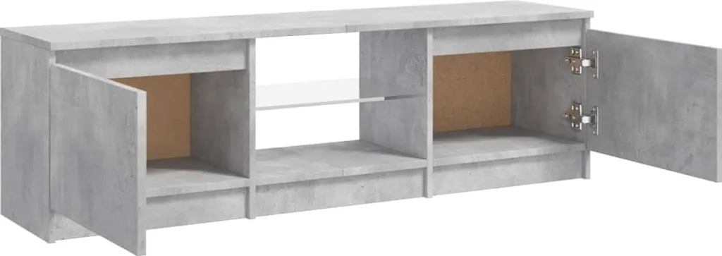 Mobile Porta TV con Luci LED RGB 120cm - Effetto Cemento Grigio Industrial - 20