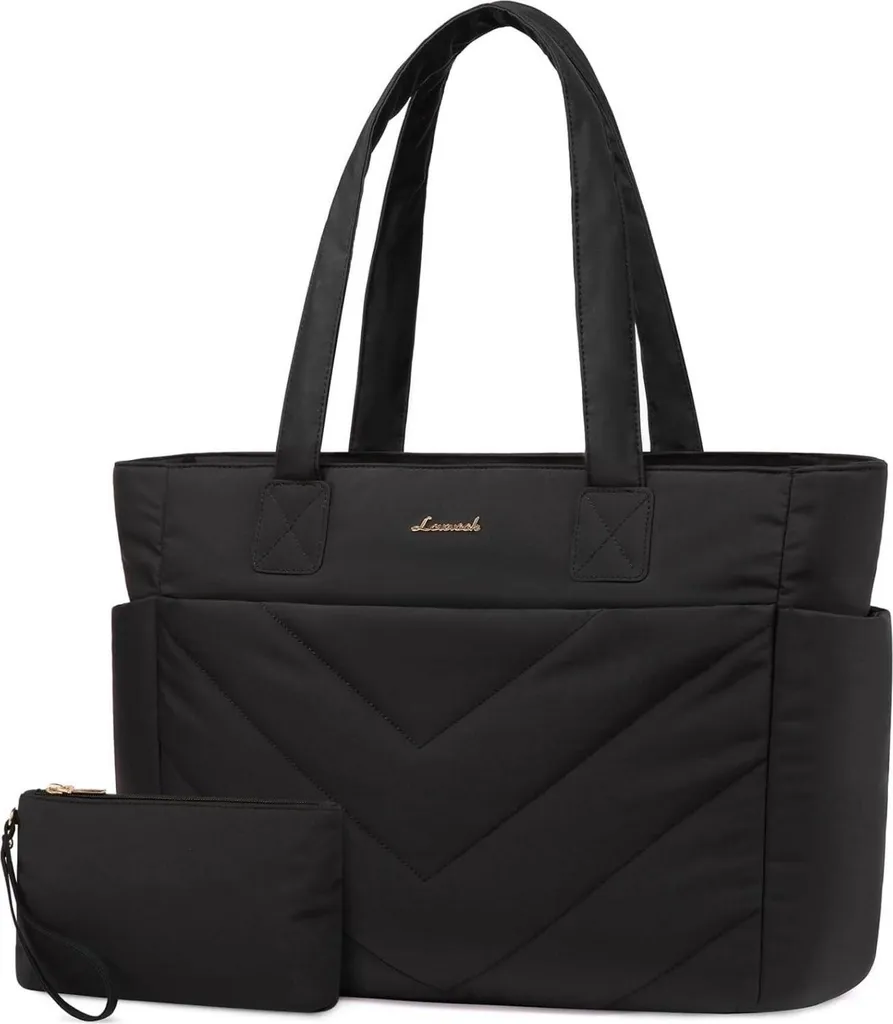 Sac à Main Ordinateur Portable 15,6 Pouces pour Femme Business Noir