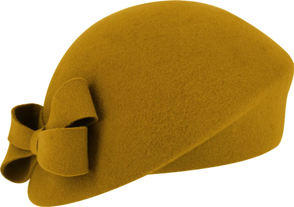 Cappello asimmetrico Fiebig chic in feltro con fiocco