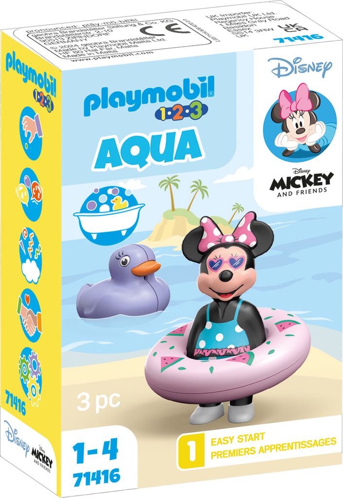 PLAYMOBIL Disney & Mickey and Friends 71416 1.2.3 & Disney: Minnies Strandausflug