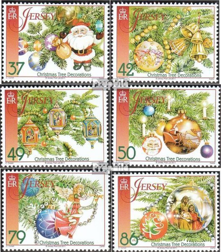 Briefmarken GB - Jersey 2011 Mi 1602-1607 (kompl.Ausg.) postfrisch Weihnachten