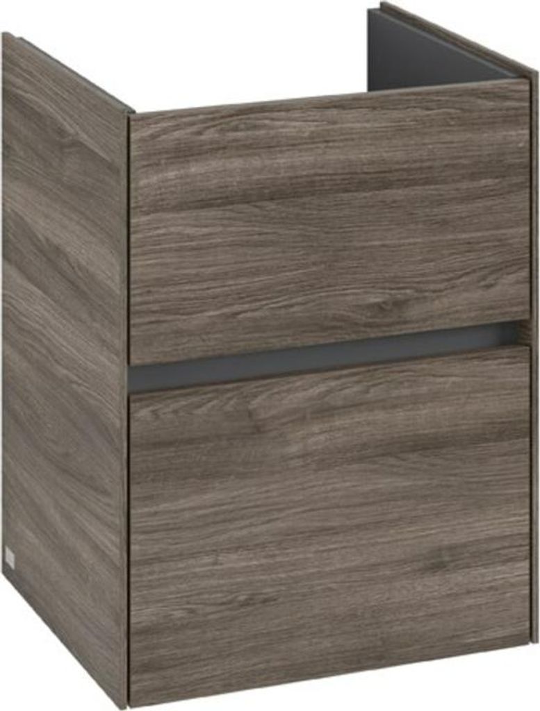 V&B Waschtischunterschrank Collaro 47,2x61x40,4cm, WT mittig, stone oak