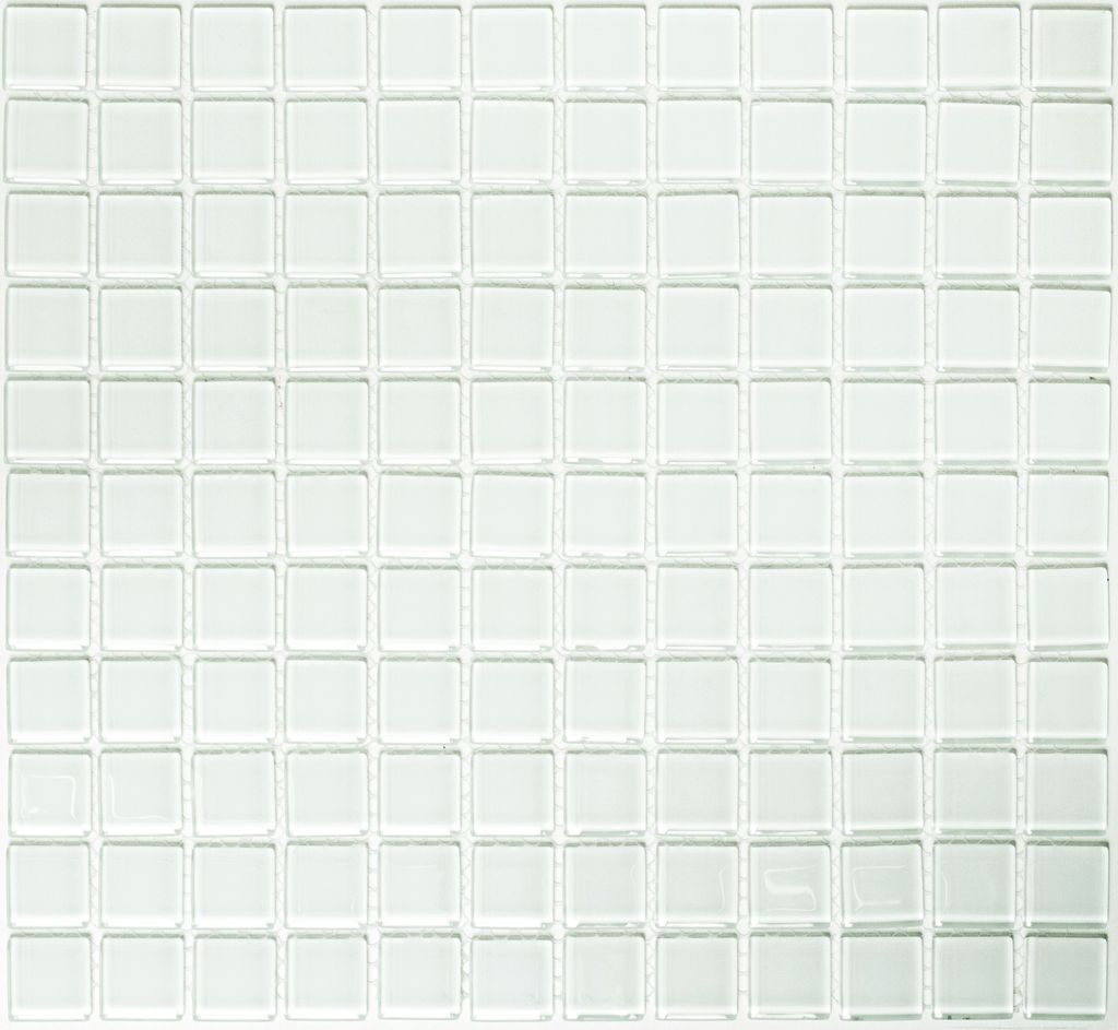 Mosaikfliese Transluzent weiß mit grünstich Glasmosaik Crystal BAD WC Küche WAND MOS60-0102_f | 10 Mosaikmatten