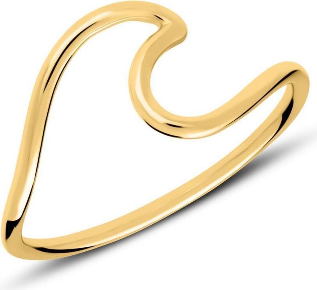 lanii Ring Wave aus vergoldetem Sterlingsilber