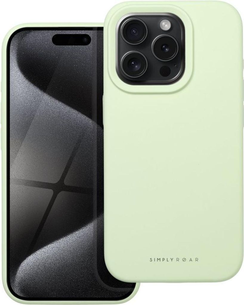 ROAR case CLOUD SKIN passend für IPHONE 15 Pro Light green