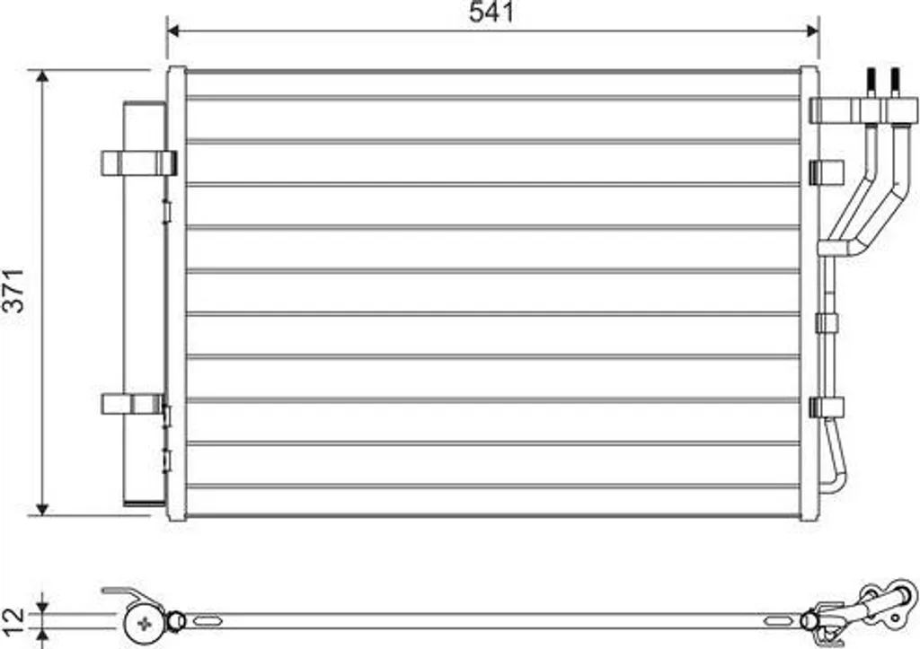 Radiateur de Climatisation Hyundai ix20 - Condenseur Haute Performance Alu