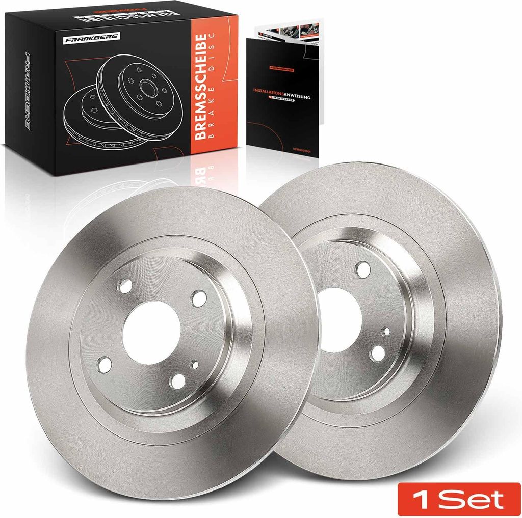 Frankberg 2x Bremsscheiben Hinterachse für Mazda MX-5 II NB 1.6L 1.8L 2000-2005