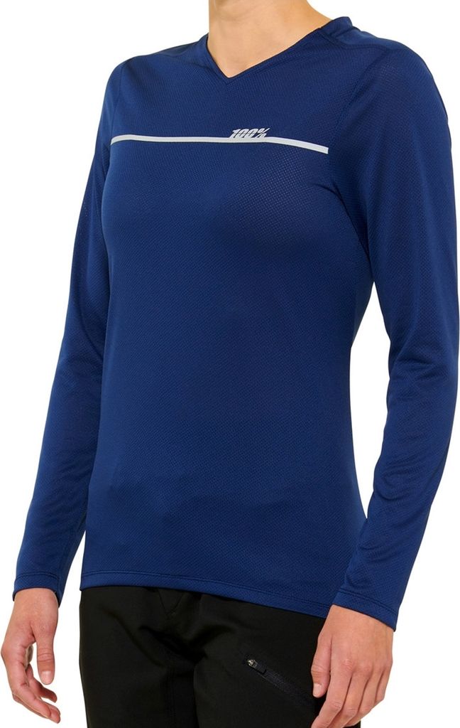 100% SPEEDLAB Langarm Fahrradtrikot für den Sommer - RIDECAMP W - Blau M