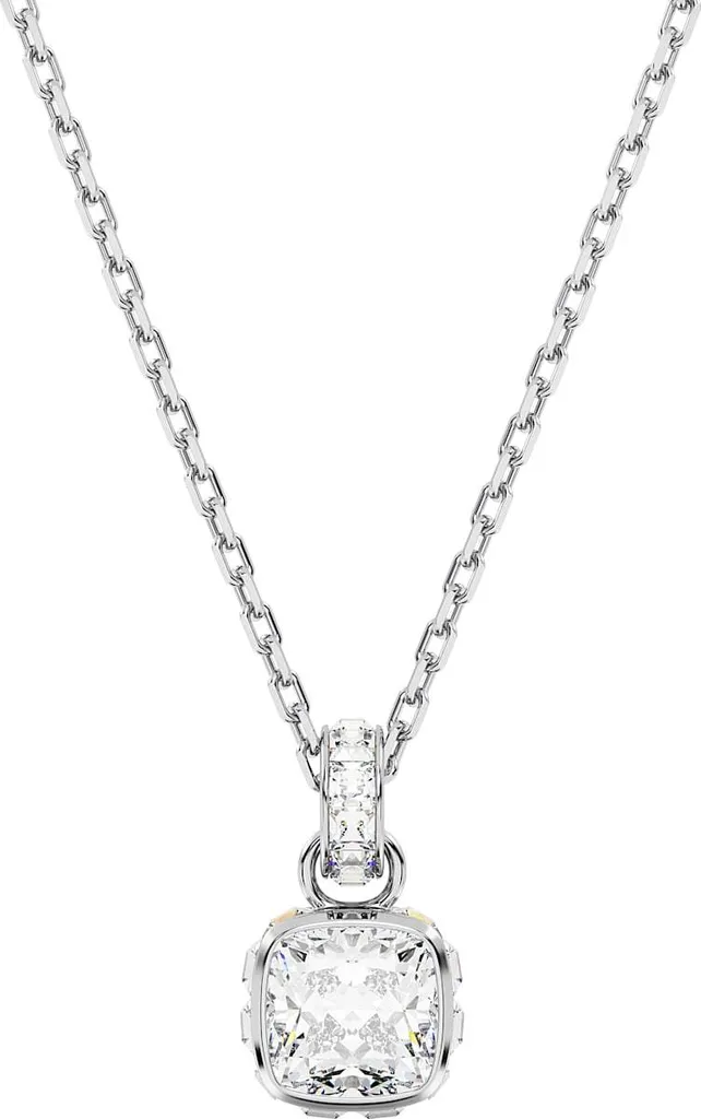 Swarovski Collier Birthstone April Pendentif Blanc 5651704 Cristal Chic