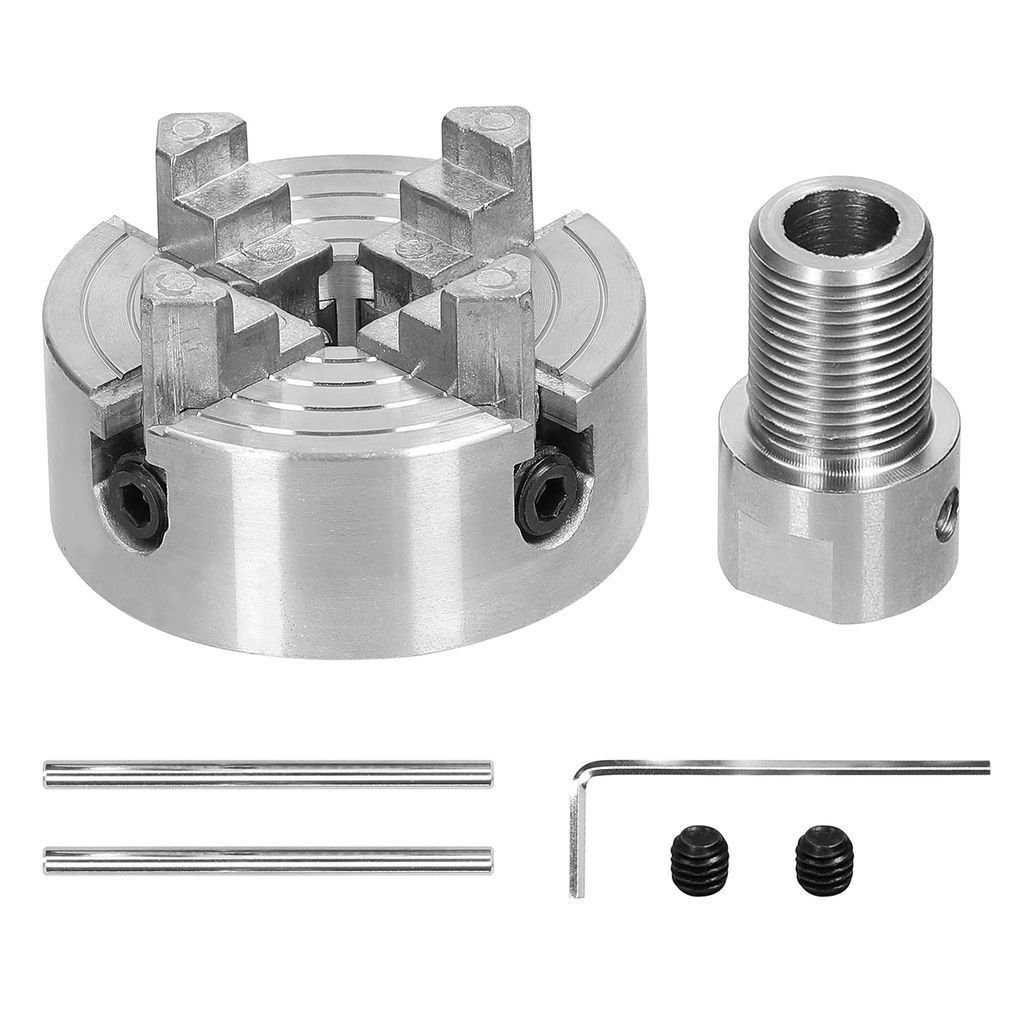 Drehfutter 3 Backen / 4 Backen Manuelle selbstzentrierende Befestigungsschraube zum Schleifen Fraesen Drehmaschine