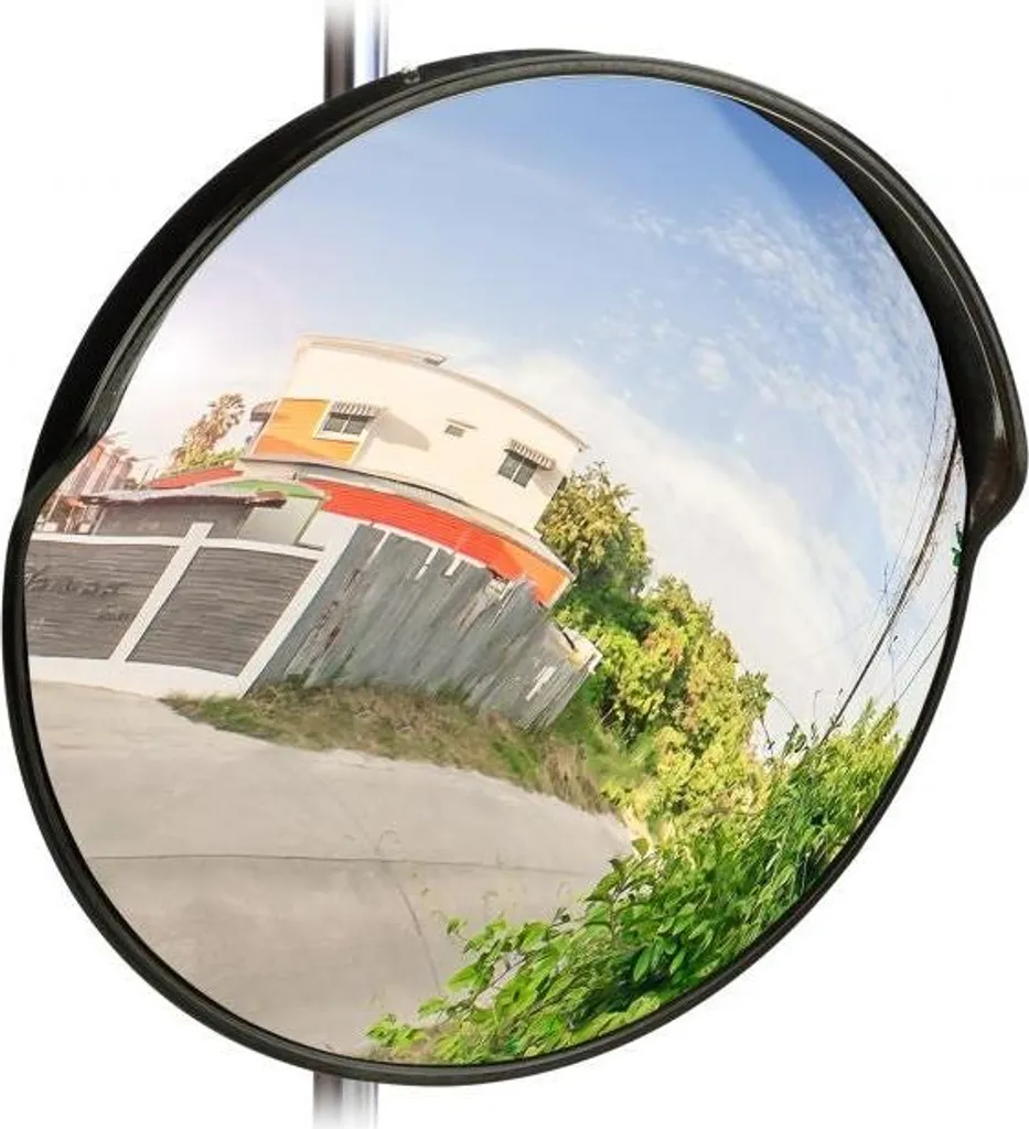 Miroir sortie de garage 45 cm - Miroir convexe sécurité angle mort