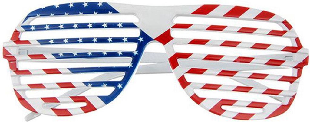 1-teiliges Unabhängigkeitstag-Brillen-Flaggen-Set, rot-weiß-blaues Stern-Streifenmuster, Shutter-Brille, amerikanische Flagge, Lieblings-Zubehör...