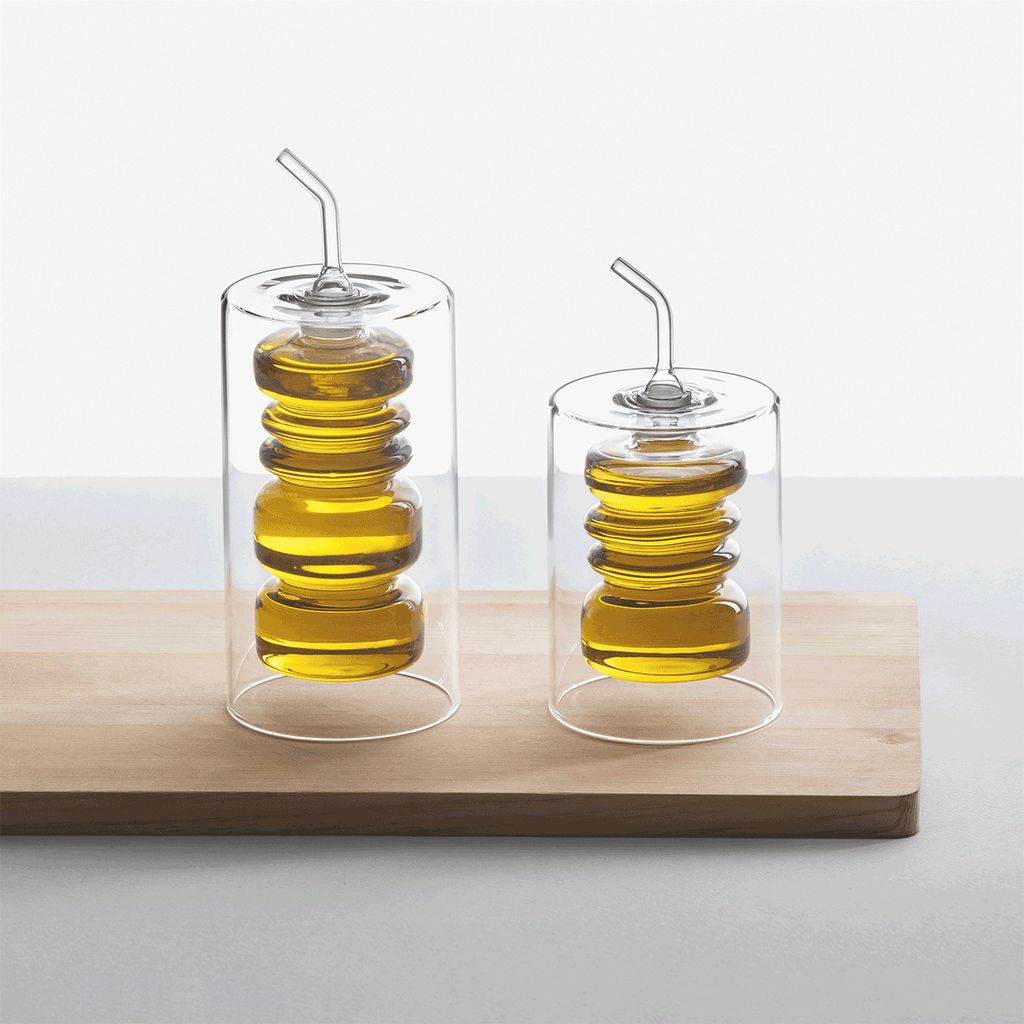 Bouchon De Rechange En Verre Borosilicate Pour Huilier Et Vinaigrier Tokio Ichendorf Milano - Fait Main, Lavable Au Lave-vaisselle - 4
